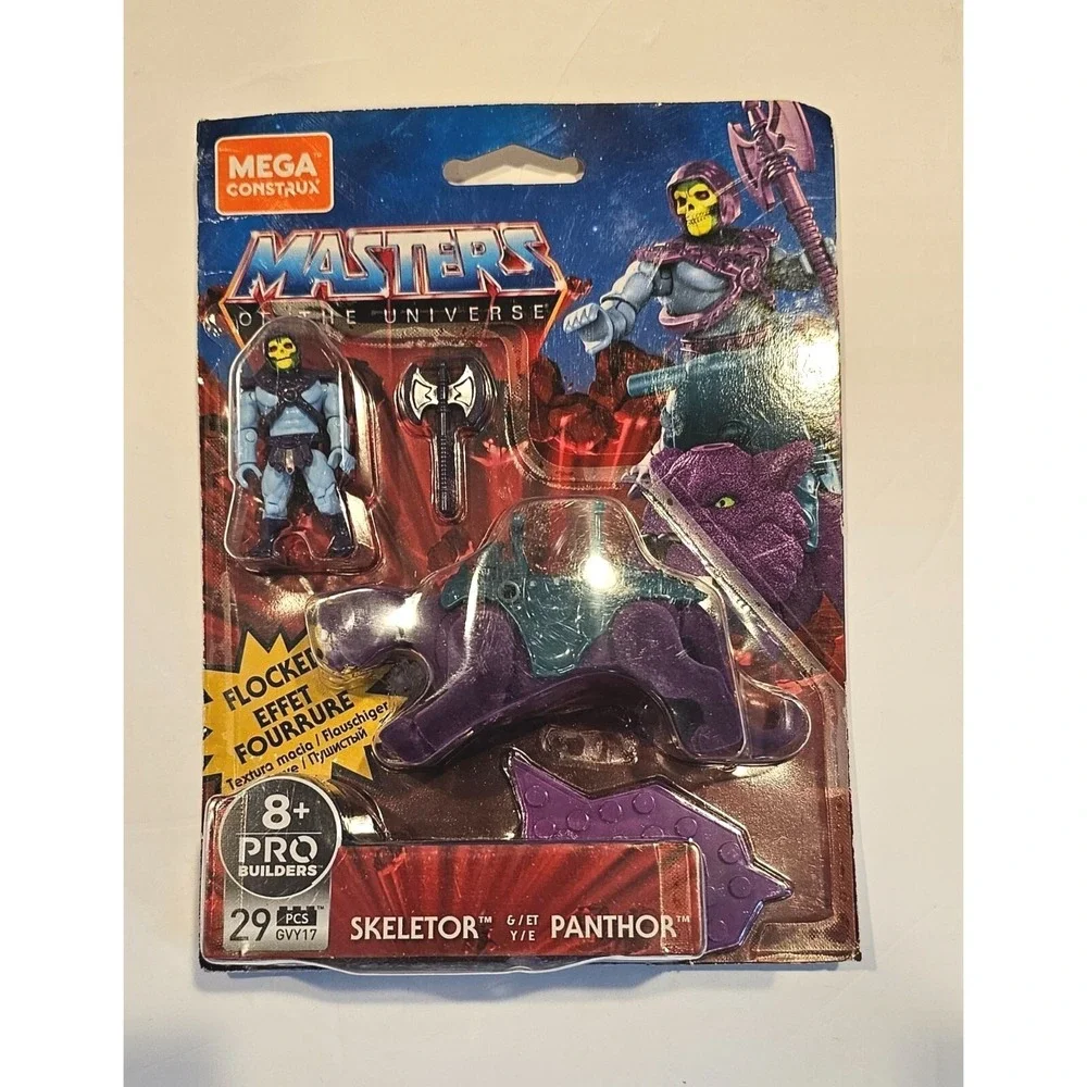 Mega Construx Masters of the Universe‎ Skeletor & Flocked Panthor Set GVY17